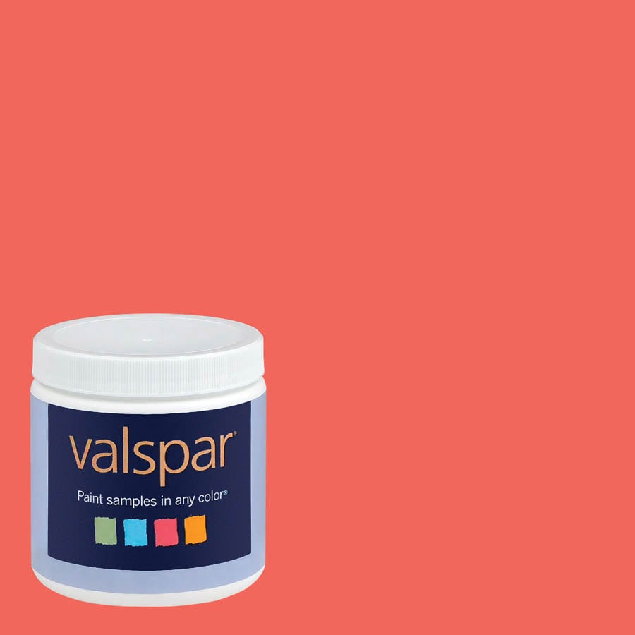 Valspar 8 Oz Paint Sample Blaze Orange At Lowes Paint Sample Blaze Orange