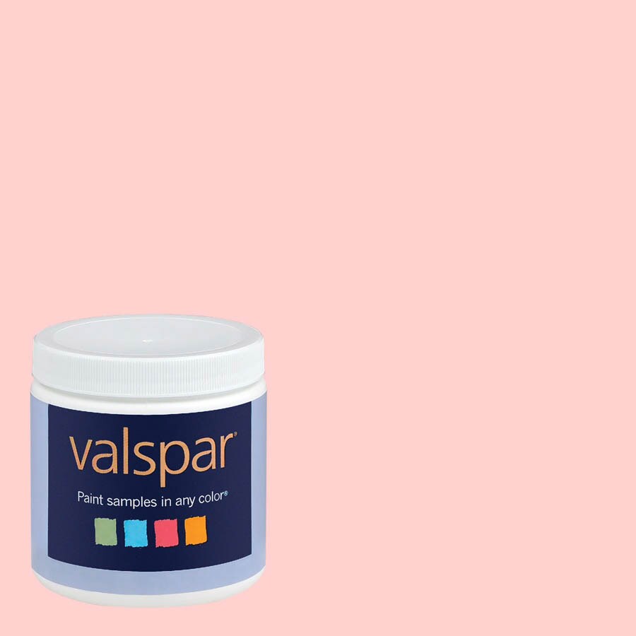 Valspar 8 Oz Delicate Pink Rose Interior Satin Paint Sample At Com