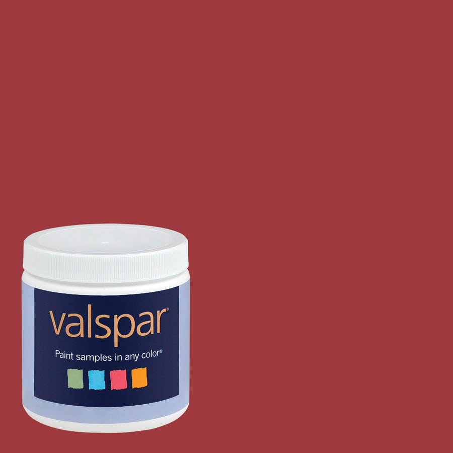 Valspar 10093RADIANTRED VAL 8OZ SAMP BS RED
