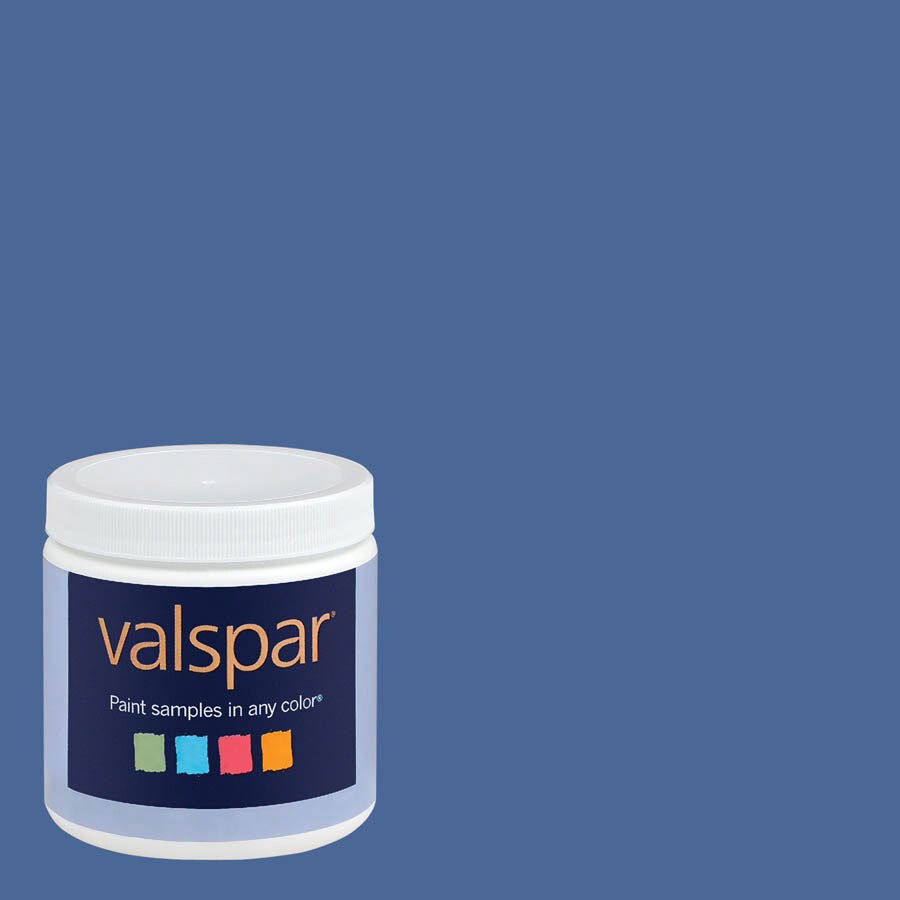 Valspar Bluer Than Blue Interior Satin Paint Sample in the
