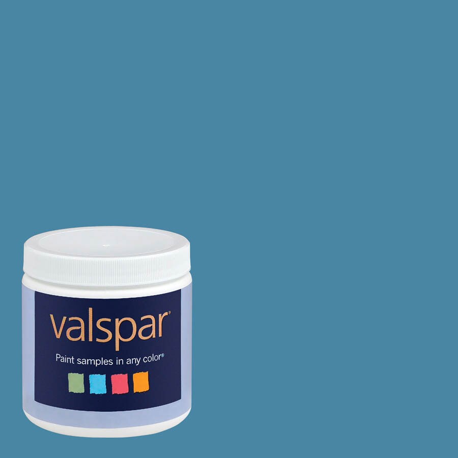 Valspar Blue China Interior Satin Paint Sample in the Exterior