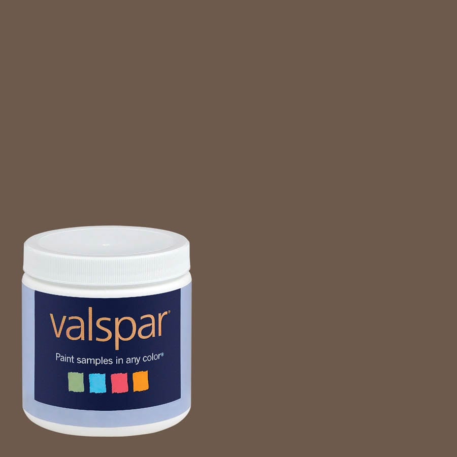 セピアとColor バル Valspar Roasted Sepia Interior Satin Paint Sample in the Exterior