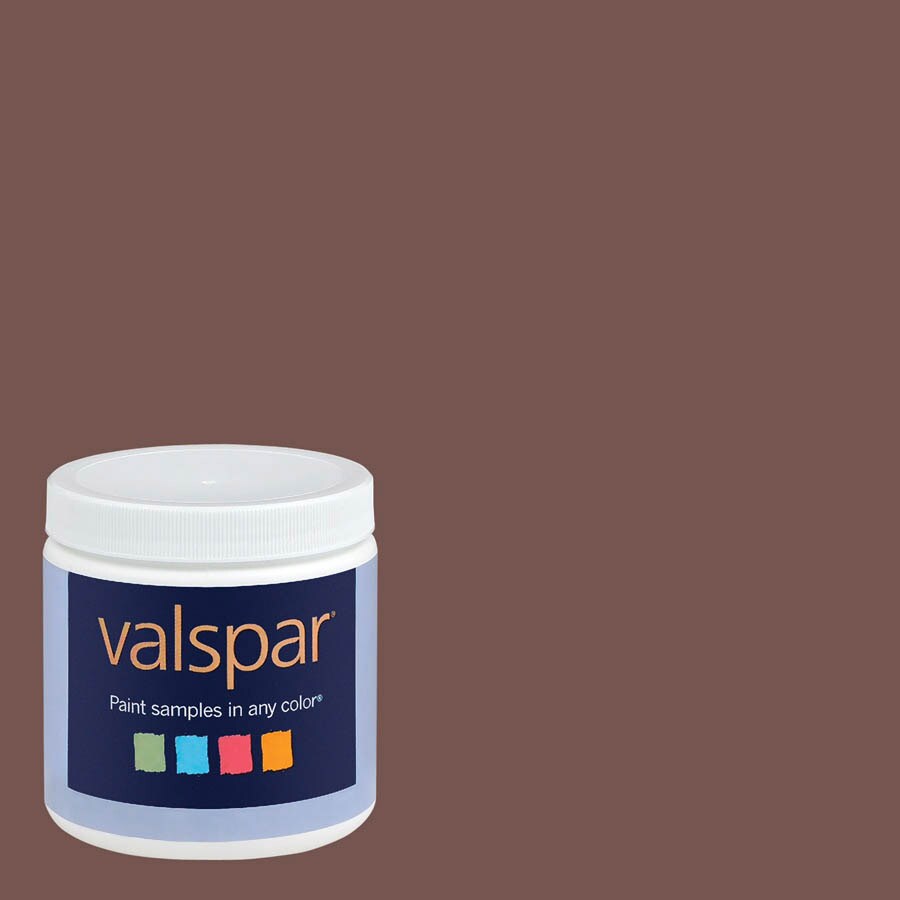 Valspar 8 Oz Paint Sample Bridle Leather Brown At Com