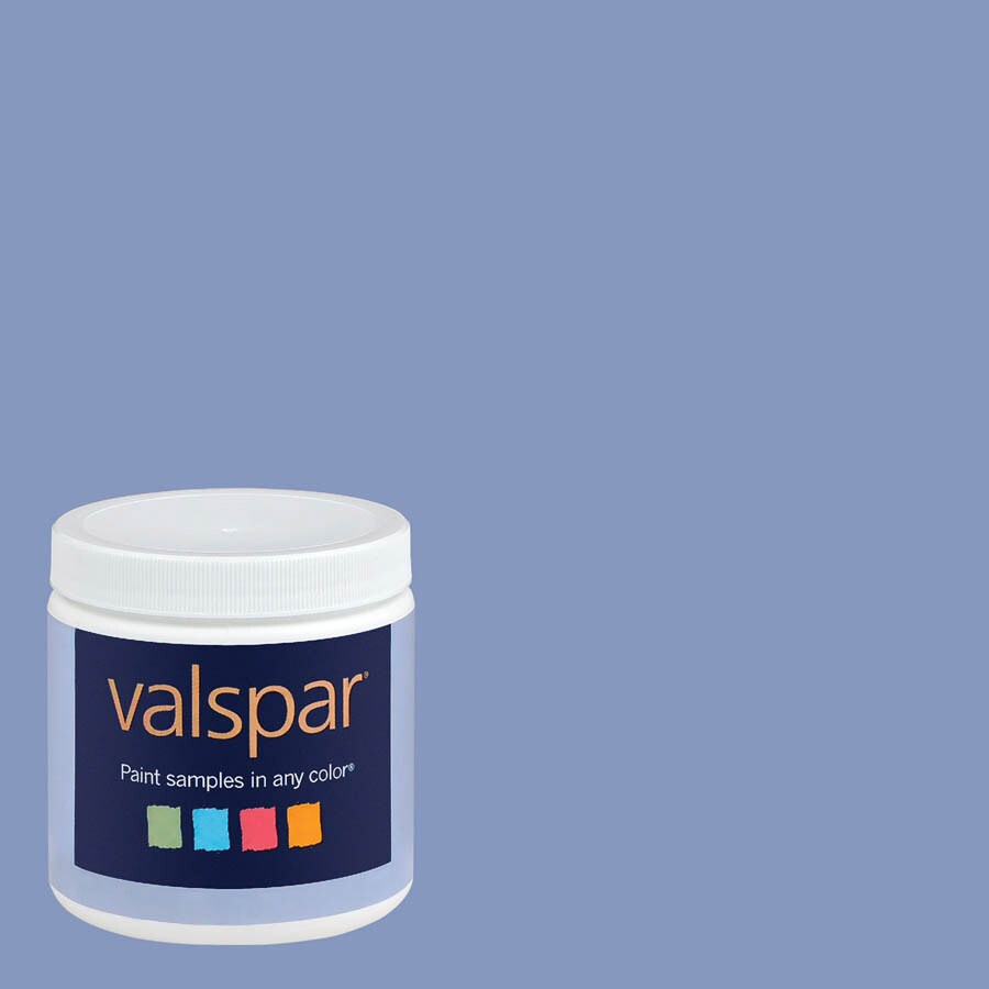 Valspar Fresh Periwinkle Interior Satin Paint Sample in the Exterior ...