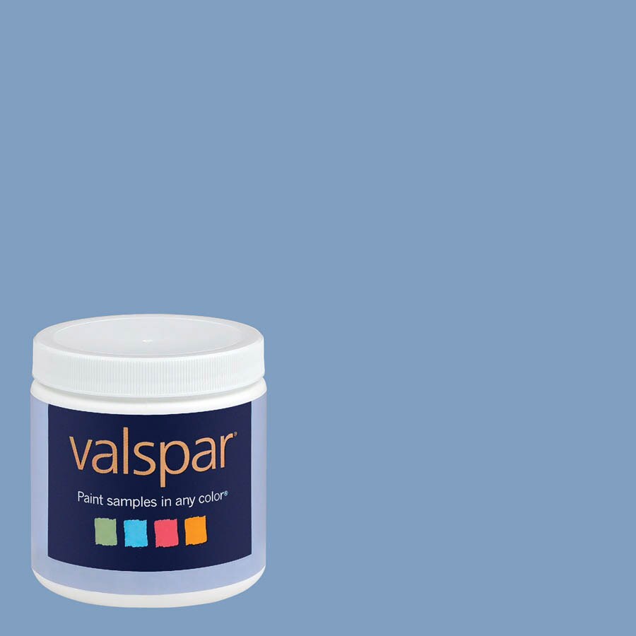 Valspar Blue Bell Interior Satin Paint Sample in the Exterior