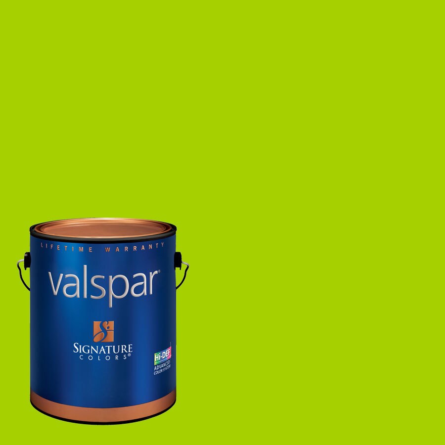 Creative Ideas for Color by Valspar CI237-KIWISPLA242342 Eggshell Kiwi Splash Pre-tinted Latex Interior Paint + Primer (1-Gallon)