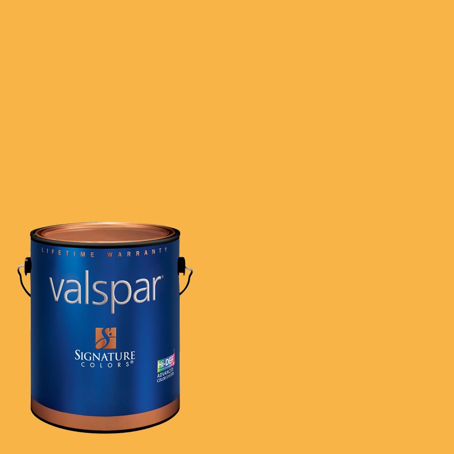 Valspar Satin Brushed Orange Pretinted Latex Interior Paint + Primer