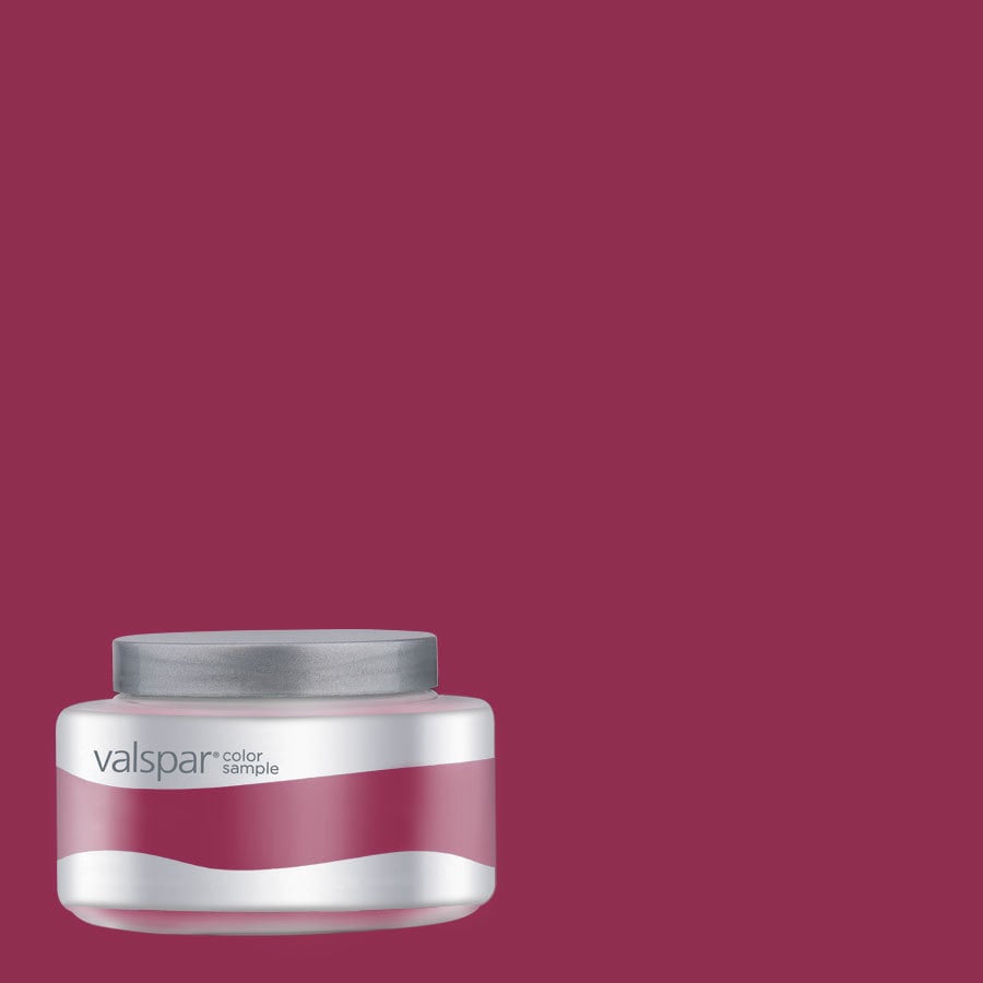 Valspar 8 Oz Pantone Sangria Interior Satin Paint Sample At Lowes Com