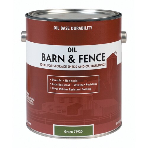 Valspar Barn & Fence Gloss Green Exterior Paint (1Gallon) in the