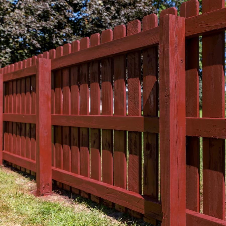 Valspar Barn & Fence Gloss Red Exterior Paint (5-Gallon) in the ...