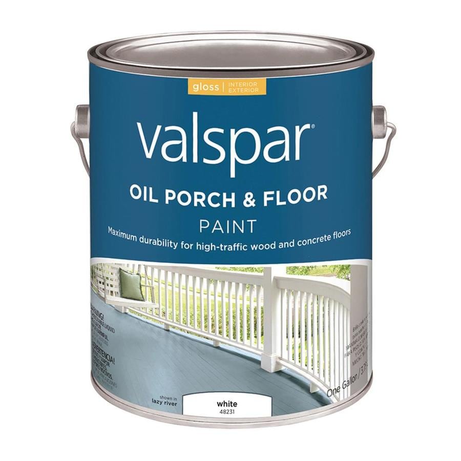 Valspar White Gloss Interior/Exterior Porch and Floor Paint (Actual Net ...