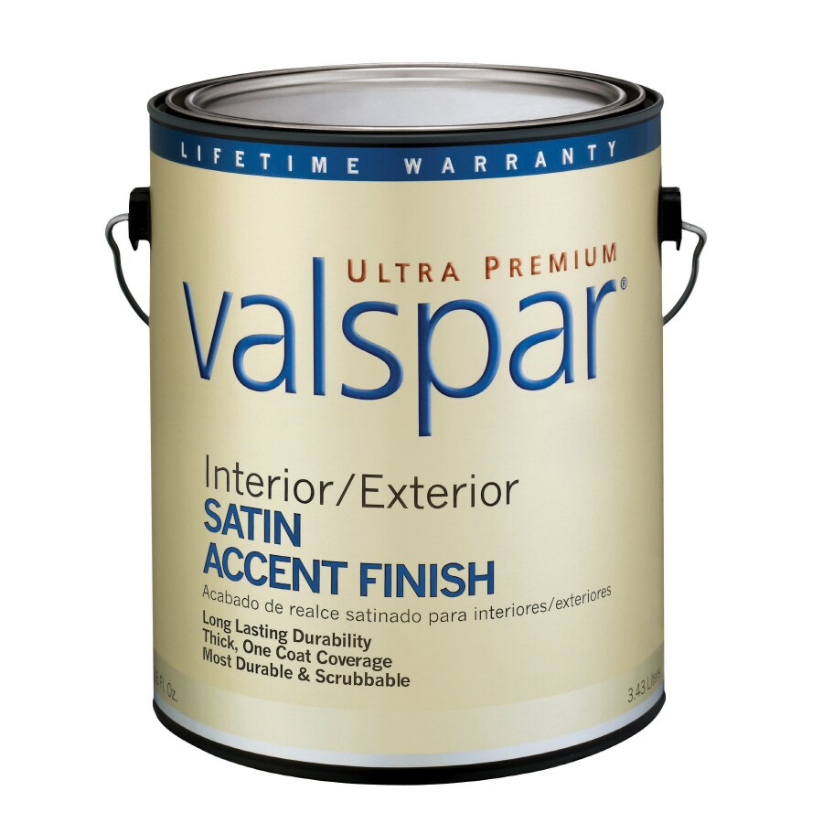 Valspar Ultra Premium 1Gallon Interior/Exterior Satin Tintable Latex