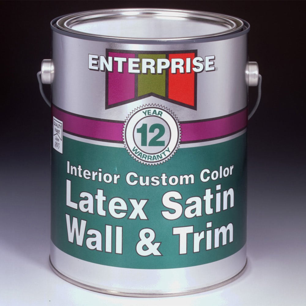 EnterpriseÂ® Interior Latex Satin Wall and Trim Paint at