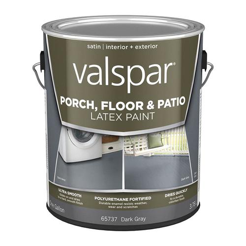 Valspar Dark Gray Satin Latex Porch and Floor Paint (Actual Net ...