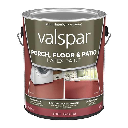 Valspar Tile Red Satin Interior/Exterior Porch and Floor Paint (Actual ...