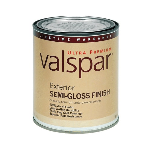 Valspar Semi-Gloss White Exterior Tintable Paint (Actual Net Contents ...