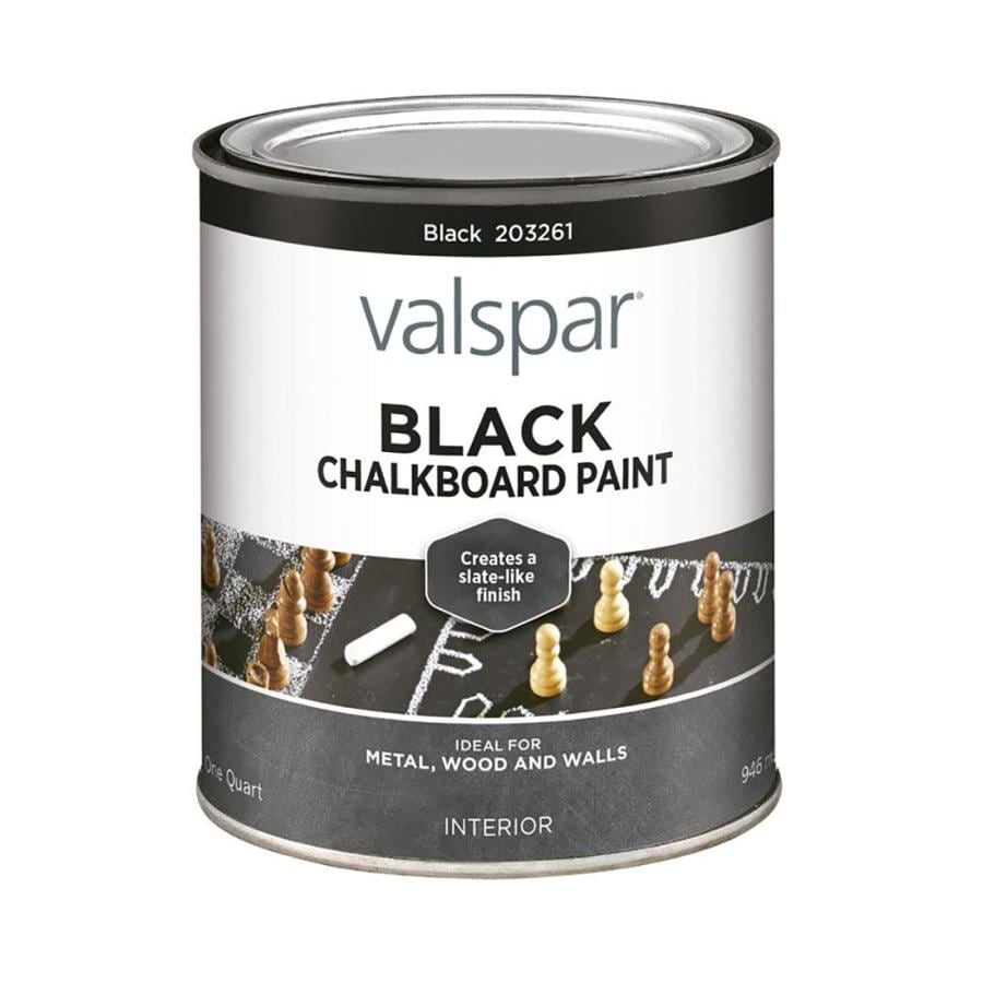 Valspar Black Latex Chalkboard Paint (Actual Net Contents: 32-oz) at ...