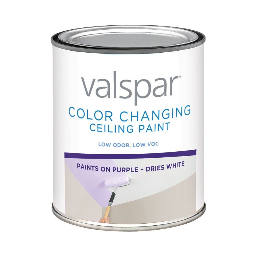 Valspar 196297 1-Quart Interior Latex Flat Color Changing Ceiling Paint