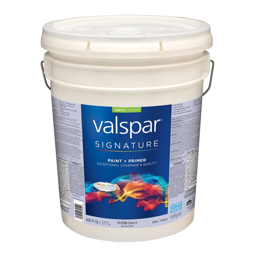 Valspar Signature White Satin Latex Interior Paint and ...