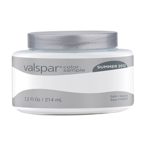 Valspar 7.2oz White Interior Satin Paint Sample at