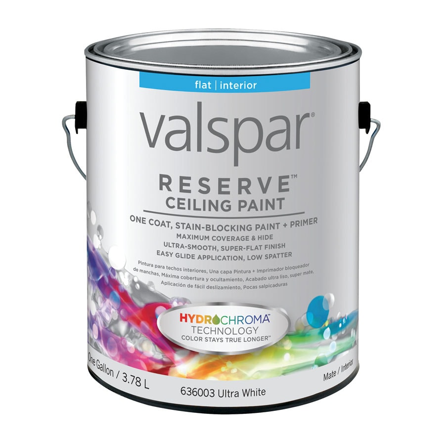 Valspar Reserve Flat Ceiling White Tintable Paint Actual Net