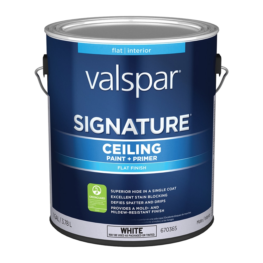 Valspar Ceiling Flat White Tintable Paint Actual Net Contents