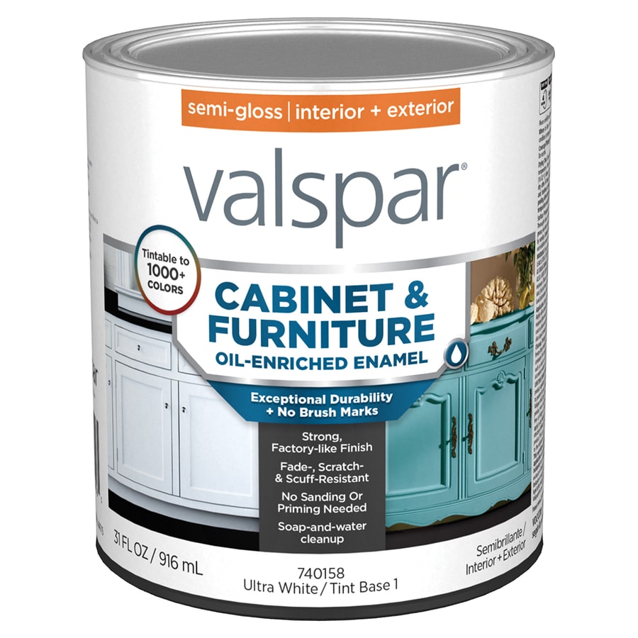 valspar cabinet and furniture paint oil enriched enamel