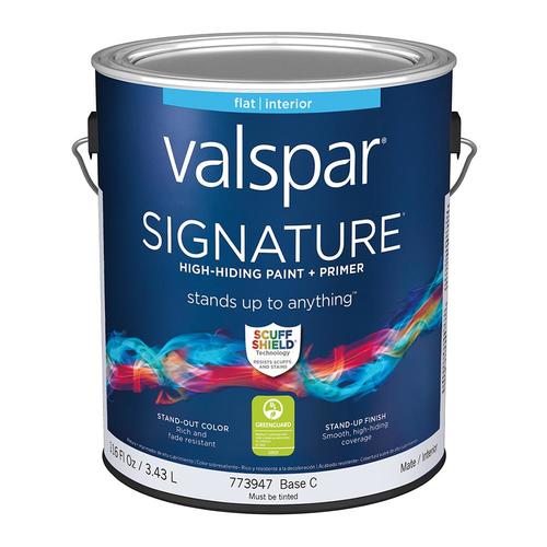 Valspar Signature Base C Flat Tintable Interior Paint (1Gallon) in the