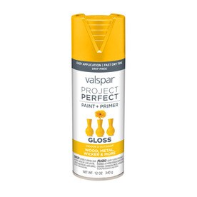 Valspar Project Perfect Gold Abundance Fade Resistant Enamel Spray Paint (Actual Net Contents: 12-oz)