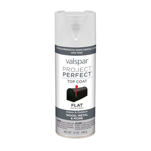 Valspar Flat Clear Spray Paint (Actual Net Contents: 12-oz) at Lowes.com