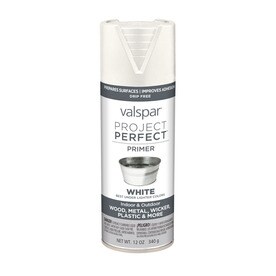 Valspar Project Perfect White Primer Fade Resistant Enamel Spray Paint (Actual Net Contents: 12-oz)