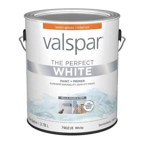 Valspar SemiGloss Perfect White Interior Paint (1Gallon) in the