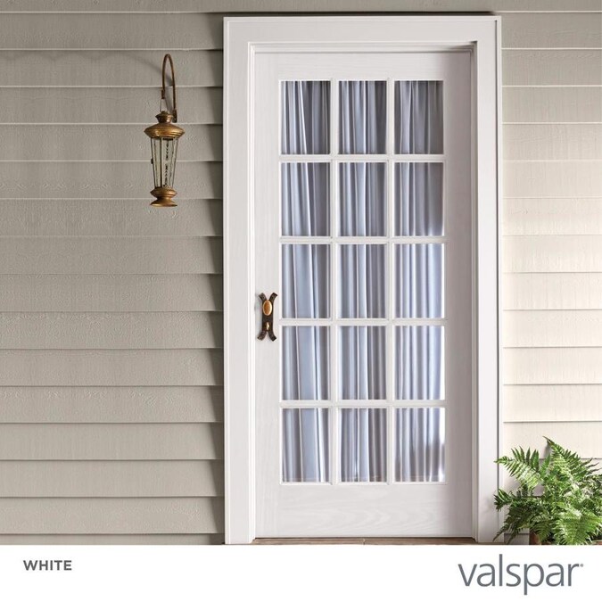 Valspar Satin Perfect White Exterior Paint Actual Net Contents Satin Perfect White Exterior Paint
