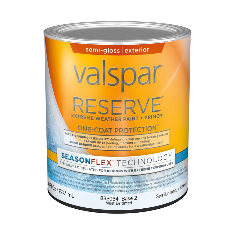 Valspar Reserve Season Flex Base 2 SemiGloss Exterior Tintable Paint