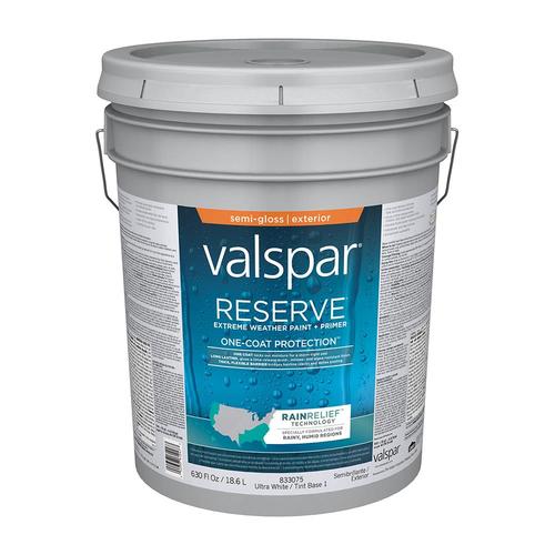 Valspar Reserve Rain Relief Semi-Gloss Latex Exterior Paint (Actual Net ...