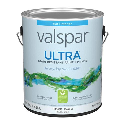 Valspar Ultra Ultra White Flat Tintable Interior Paint (1Gallon) in