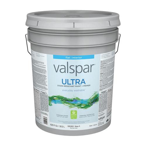 Valspar Ultra Ultra White Flat Tintable Interior Paint (5-Gallon) In ...