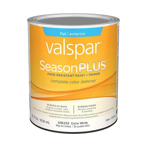 Valspar SeasonPlus Extra White Flat Exterior Tintable ...