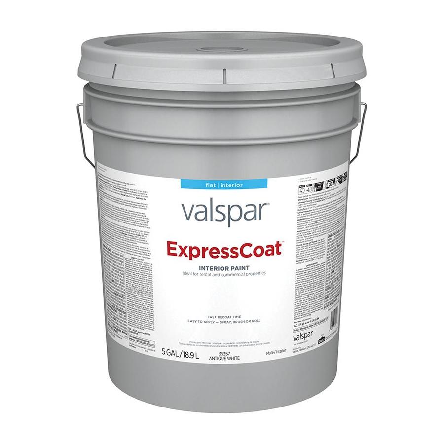 Valspar Pro ExpressCoat Flat Antique White Latex Paint (Actual Net ...