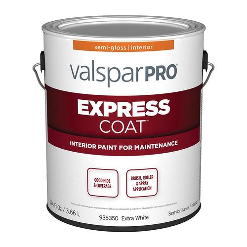 Valspar Pro ExpressCoat SemiGloss Extra White Tintable Interior Paint (1Gallon) in the