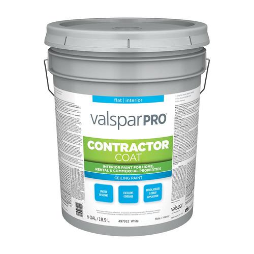 Valspar 4000 Flat White Interior Paint (5-Gallon) at Lowes.com