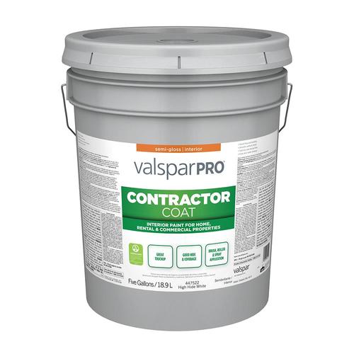 Valspar 4000 SemiGloss High Hiding White Interior Paint (5Gallon) in