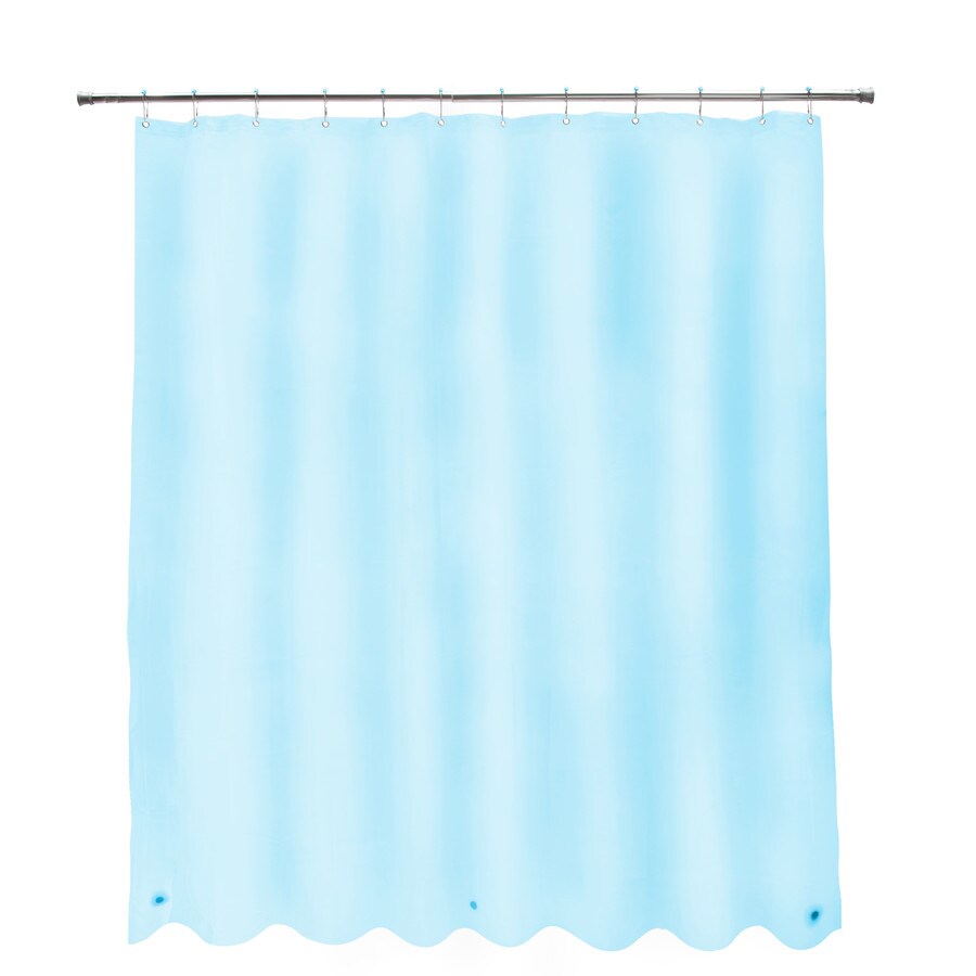 Kenney 70in W x 72in H Medium Weight MildewResistant PEVA Shower Curtain Liner and Beaded