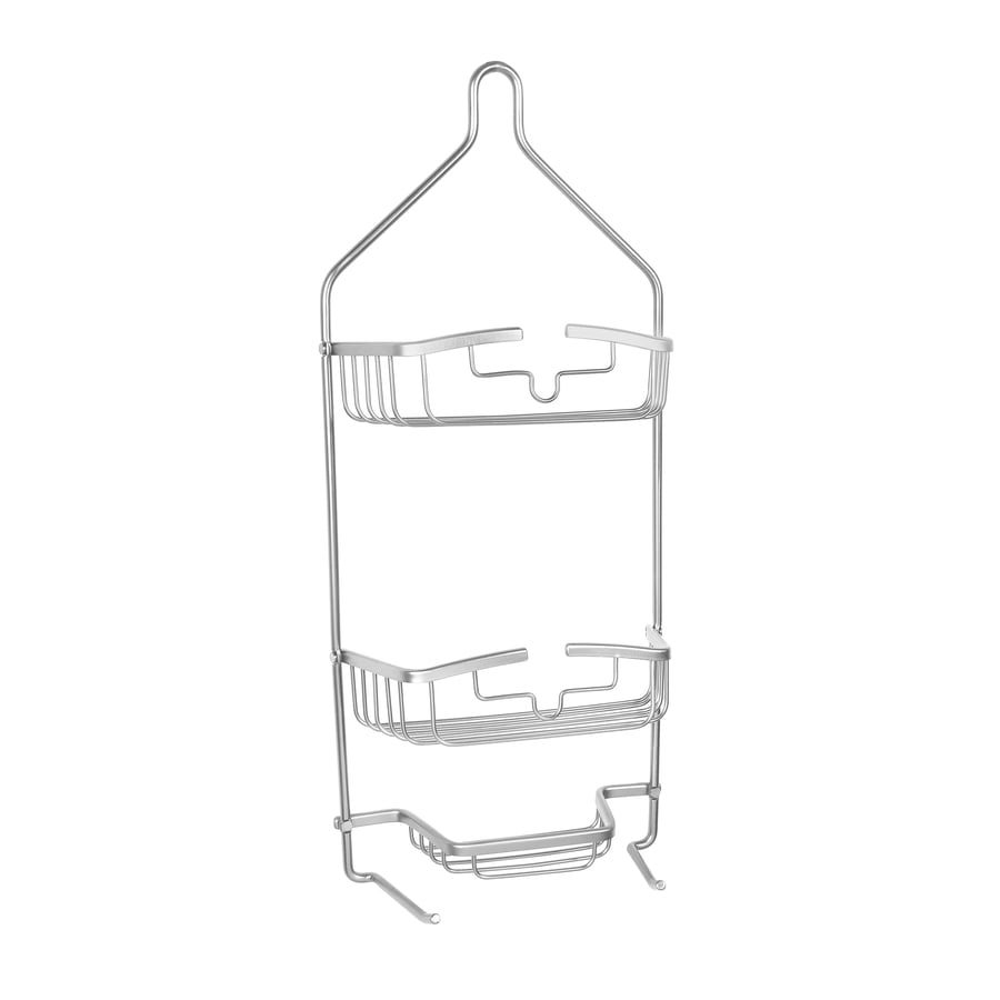 Kenney 25-in H Aluminum Matte Grey Hanging Shower Caddy at Lowes.com