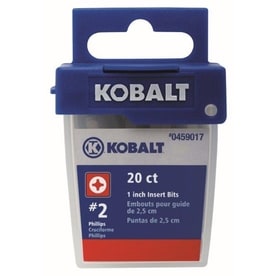 Kobalt 20-Piece 1-in #2 Phillips Shank Screwdriver Bit