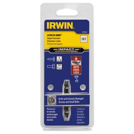 IRWIN Impact Screw-Grip De-2 Double-Ended Screw Extractor