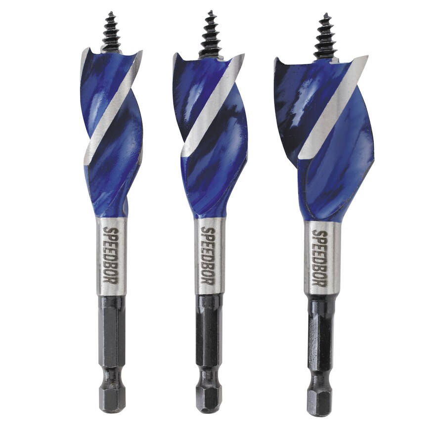 IRWIN Speedbor Max 3Piece TriFlute Bit Set at