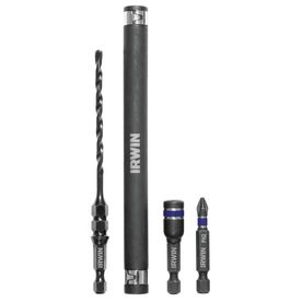 IRWIN 4-Piece x Hex Hammer Drill Masonry Drill Bit for Wood, Concrete