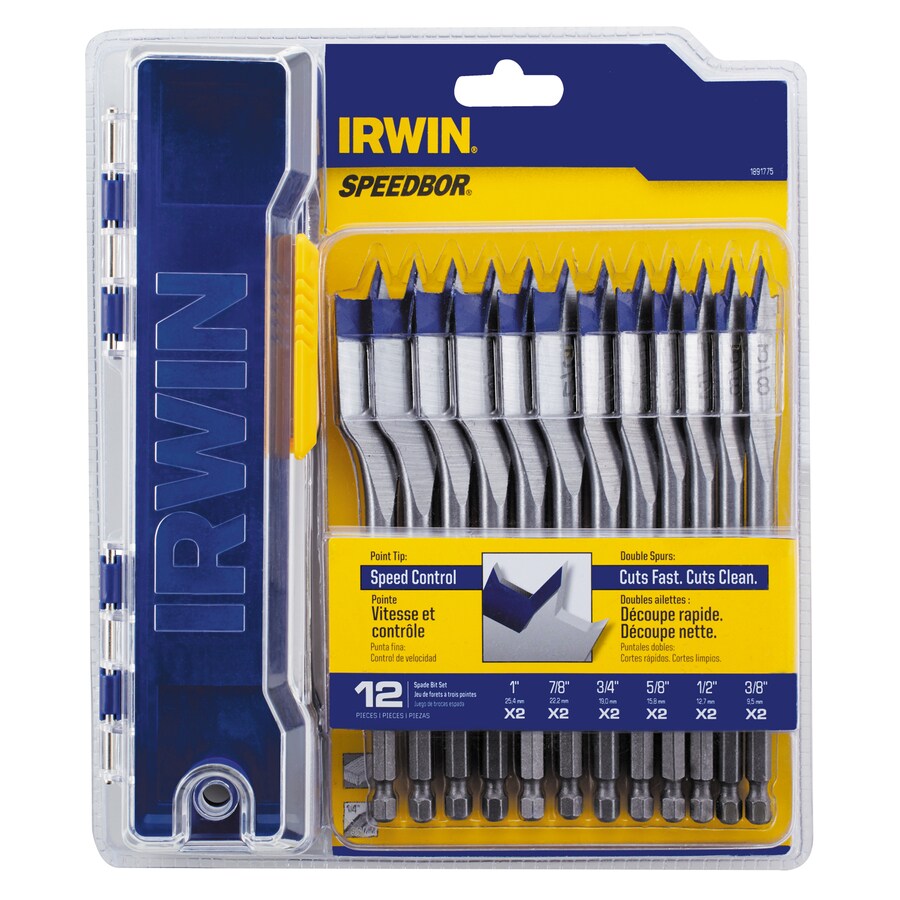 IRWIN Speedbor 12-Piece Spade Bit Set at Lowes.com