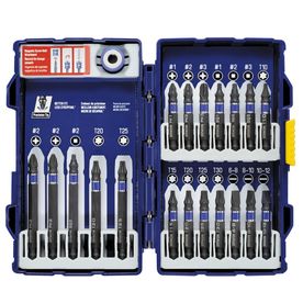 Irwin Impact Screwdriver Bit Set, Tool Steel, 1903766